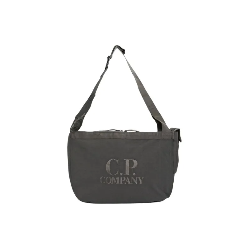 C.P.Company Detail Tote Bag, Shopping Bag, Shoulder Bag, Handbag Regular Men's Black-0