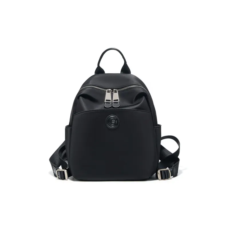 Carnival Keep Fabric Backpack Regular Women's Khaki/Black-5