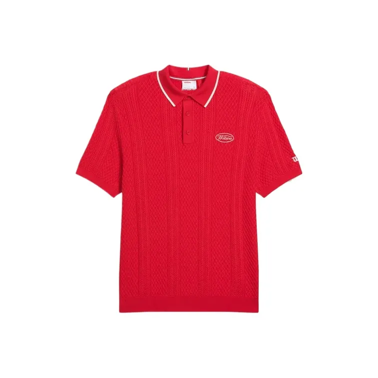 Wilson Biltmore Polo Shirt Men's Red-0