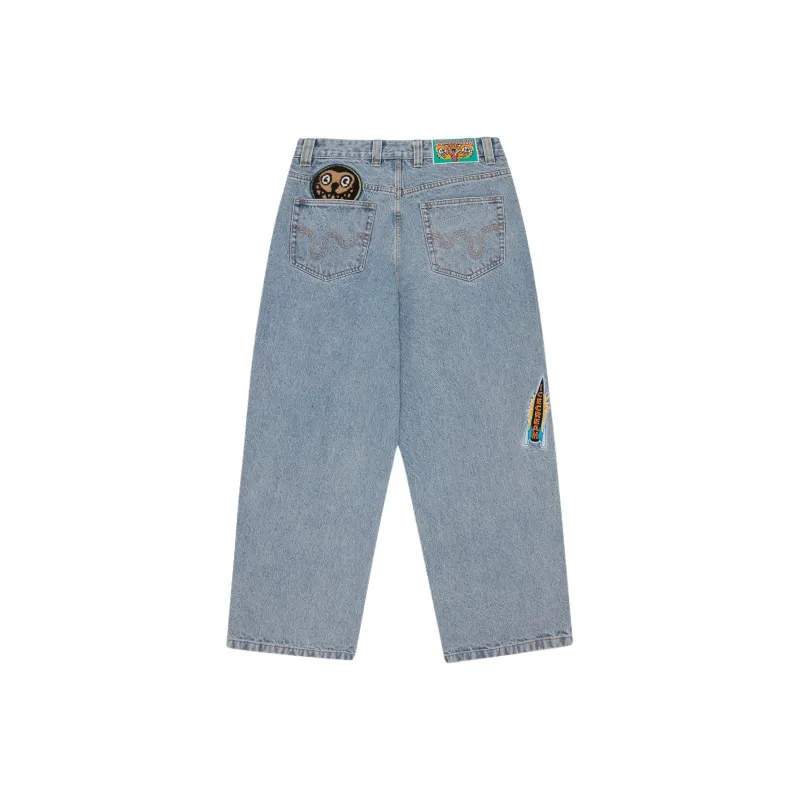 Ice Cream Jeans Unisex Deeply Washed Blue-1