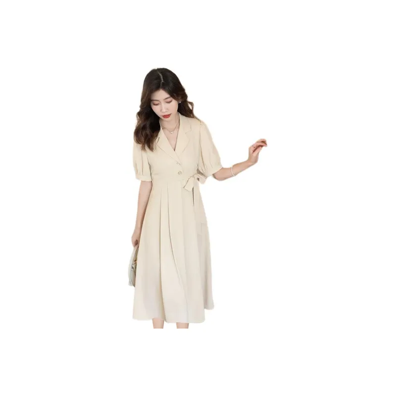 Mu Xiao Xin Short Sleeved Dress Women's-0