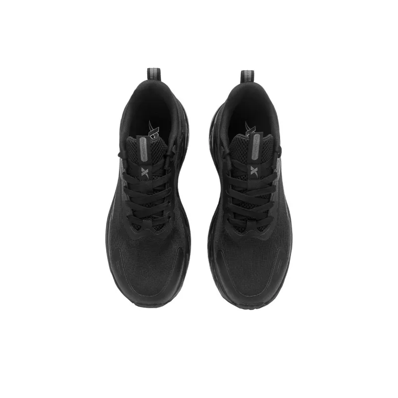 XTEP Abrasion Resistant Slip Resistant Low Top Outdoor Shoes Men's Black Charcoal Ash-3