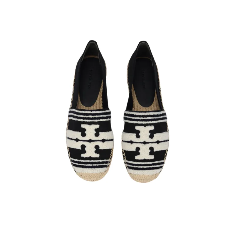 TORY BURCH Monogram Jacquard Striped Espadrilles-2