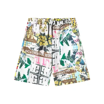 G.M BONNEY Beach Shorts Unisex White