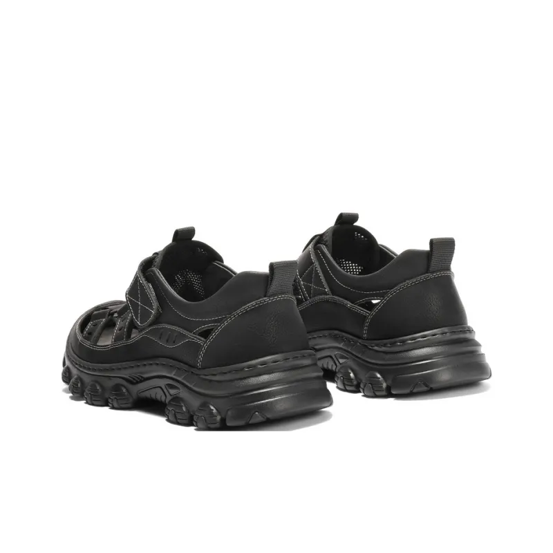 BELLE Beach Sandals Men Black, Khaki-3