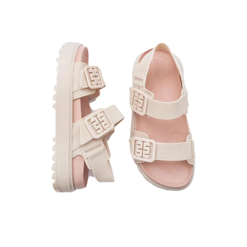Melissa Beach Sandals Women's Red Black Beige Pink-2