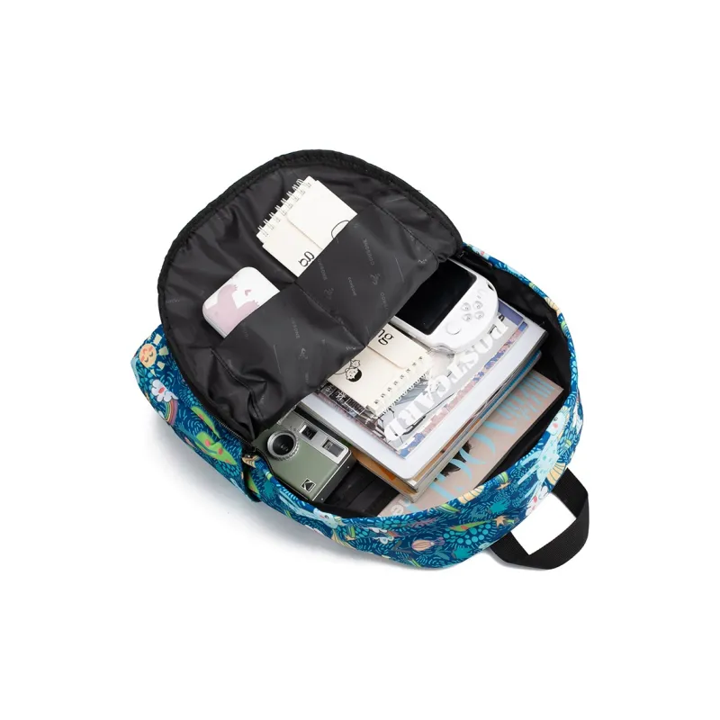 NOT ME Polyester Backpack Unisex Forest Green-3