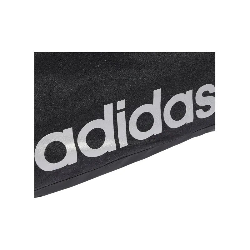 Adidas Polyester Handbag Unisex Black & Silver Metallic-3