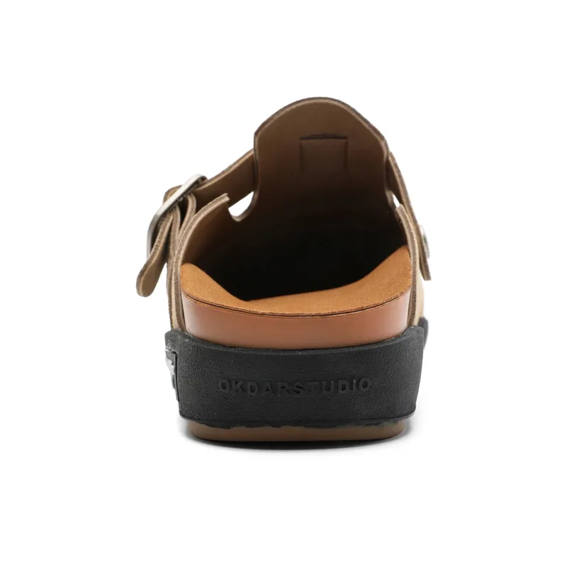 APRHE Rubber Sole Closed Toe Slippers Unisex-12