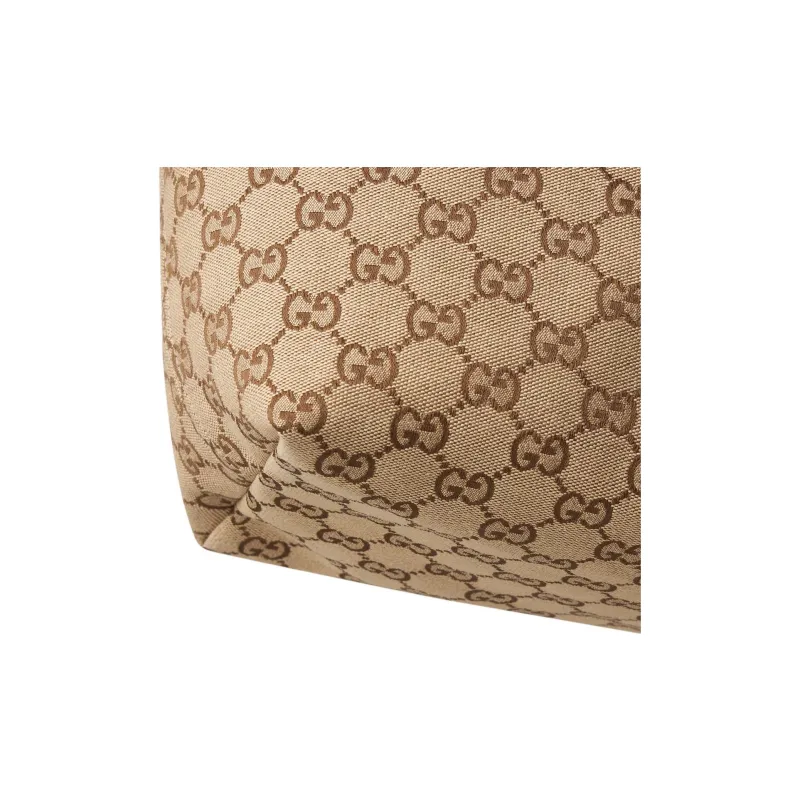 GUCCI GG Canvas Bag, Tote Bag, Shopping Bag, Shoulder Bag, Handbag Tubas Women's Beige & Dark Brown-5