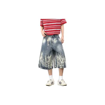 A02 Denim Shorts Unisex Blue