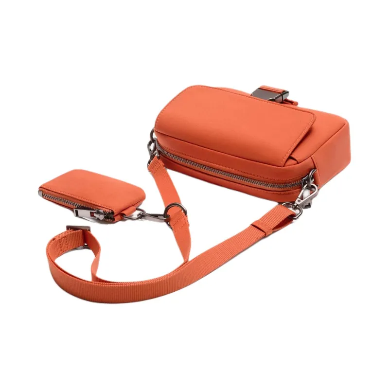 ZARA Polyester Shoulder Bag Men's Orange-1