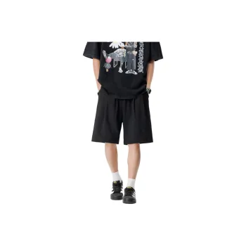 CLOR Casual Shorts Unisex Black
