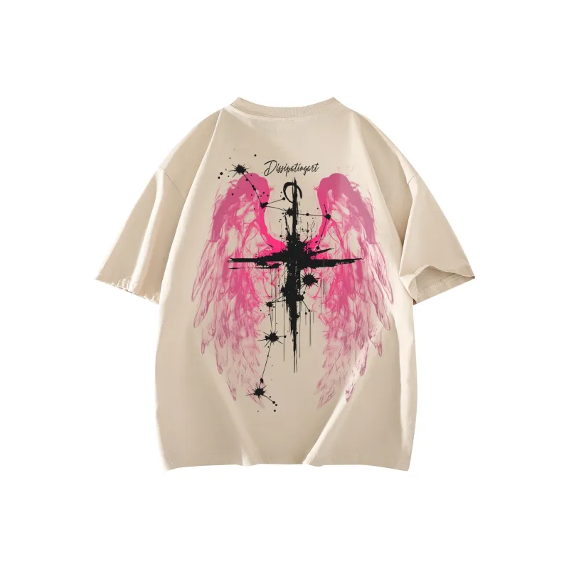 SOIE T Shirts Unisex Light Beige Apricot-0