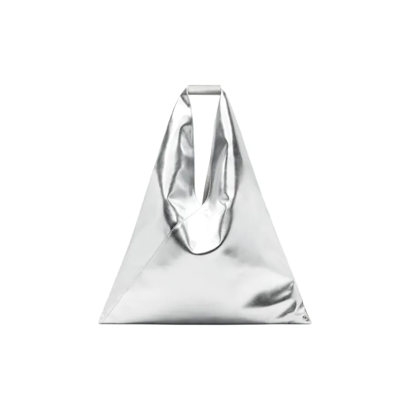 MM6 Maison Margiela Polyurethane Handbag Medium Size Women's Silver-0