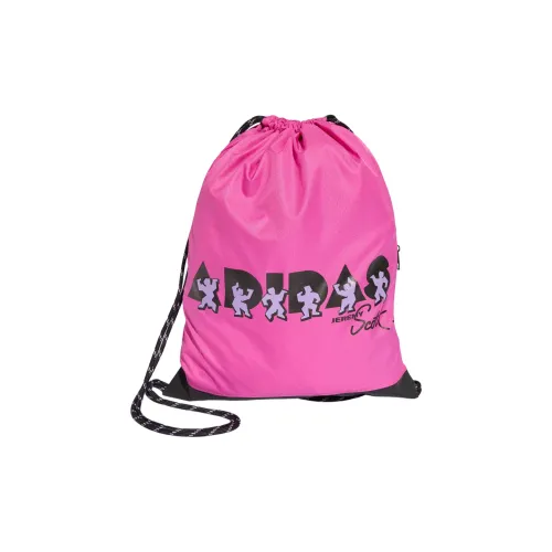 Adidas Jeremy Scott Collaboration Recycled Polyester Backpack Unisex Transparent Purple & Red & Black
