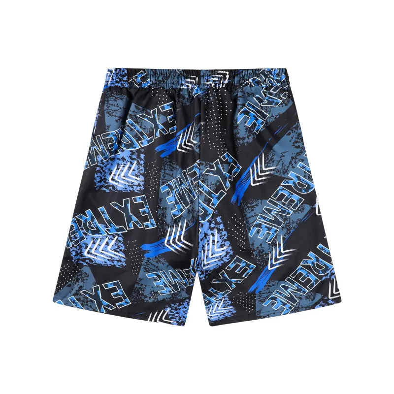 G.M BONNEY Beach Shorts Unisex Black-1
