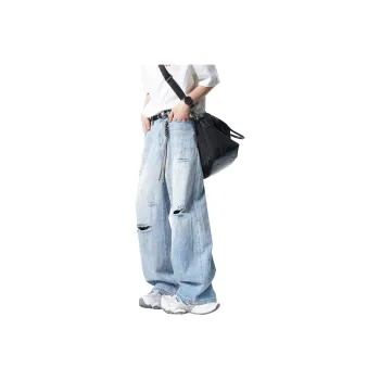 Hypeyourself Jeans Unisex Light Blue
