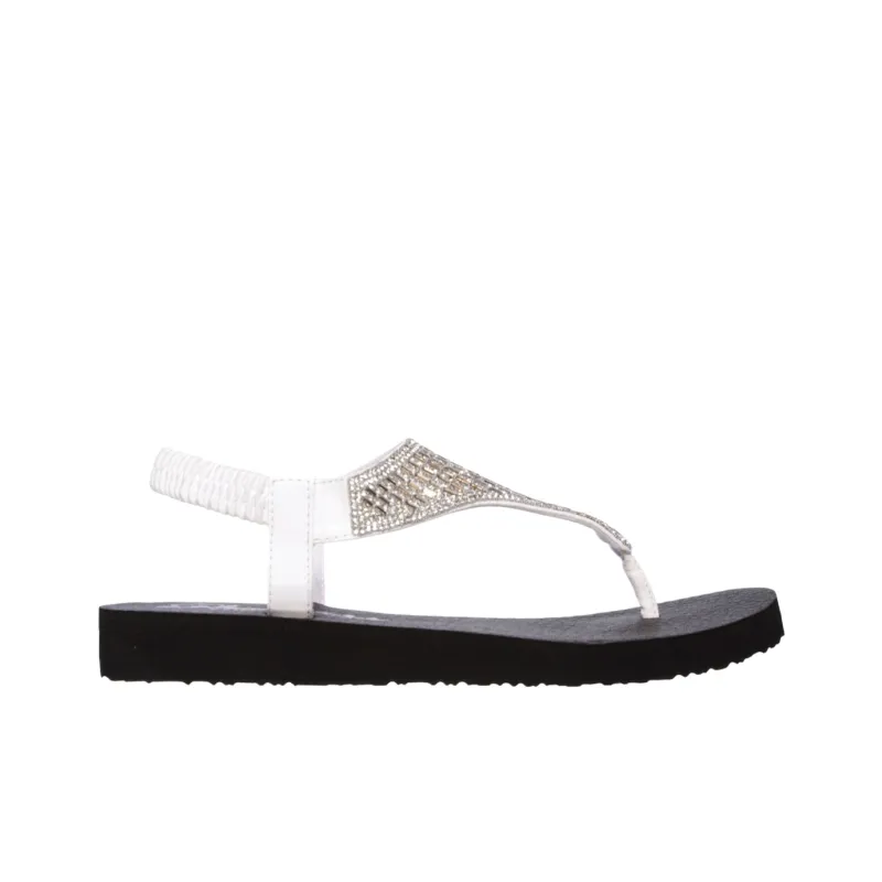 Skechers Meditation Beach Sandals Women's White-1