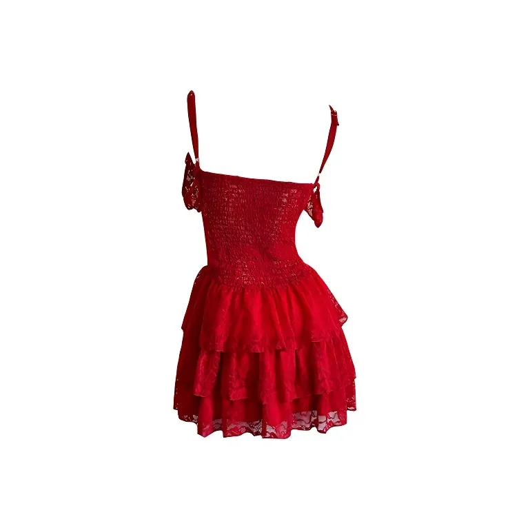 SISC Slip Dresses Women's Burgundy-1