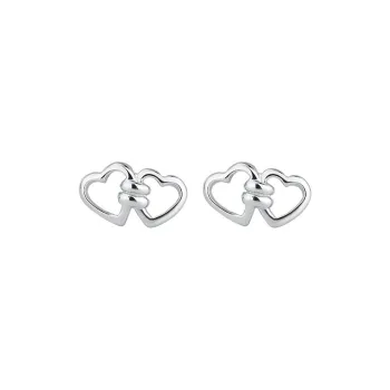 PHOENIXSILY 999 Fine Silver Stud Earrings Women's
