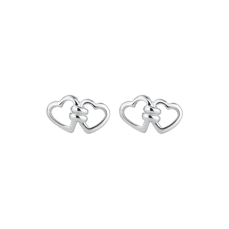 PHOENIXSILY 999 Fine Silver Stud Earrings Women's-0