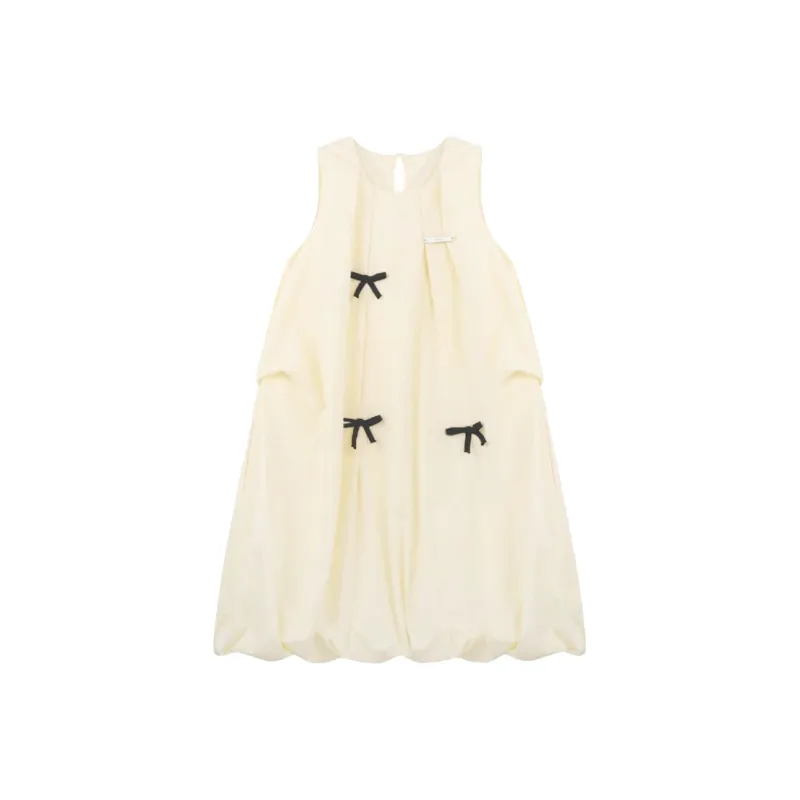 Pa33word Sleeveless Dresses Women's Yellow-0