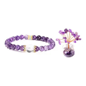 Welcome To The Treasure Amethyst Ornaments Unisex