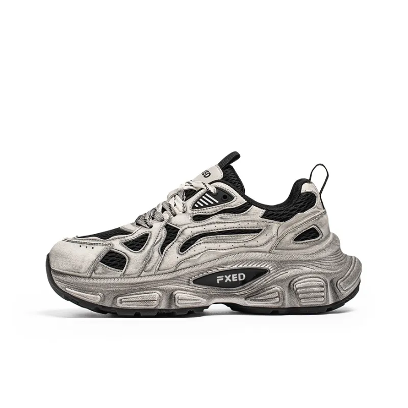 JANECO Slip Resistant, Abrasion Resistant, Breathable Low Top Chunky Sneakers Men's-0