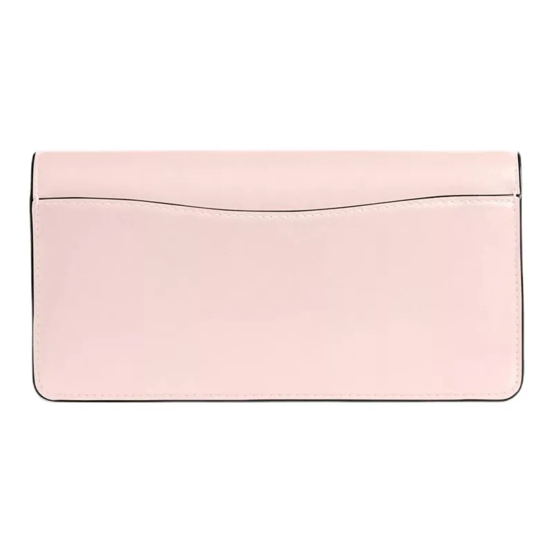 COACH Evie Refined Calfskin Wallet Trumpets Women's Blush Color-2