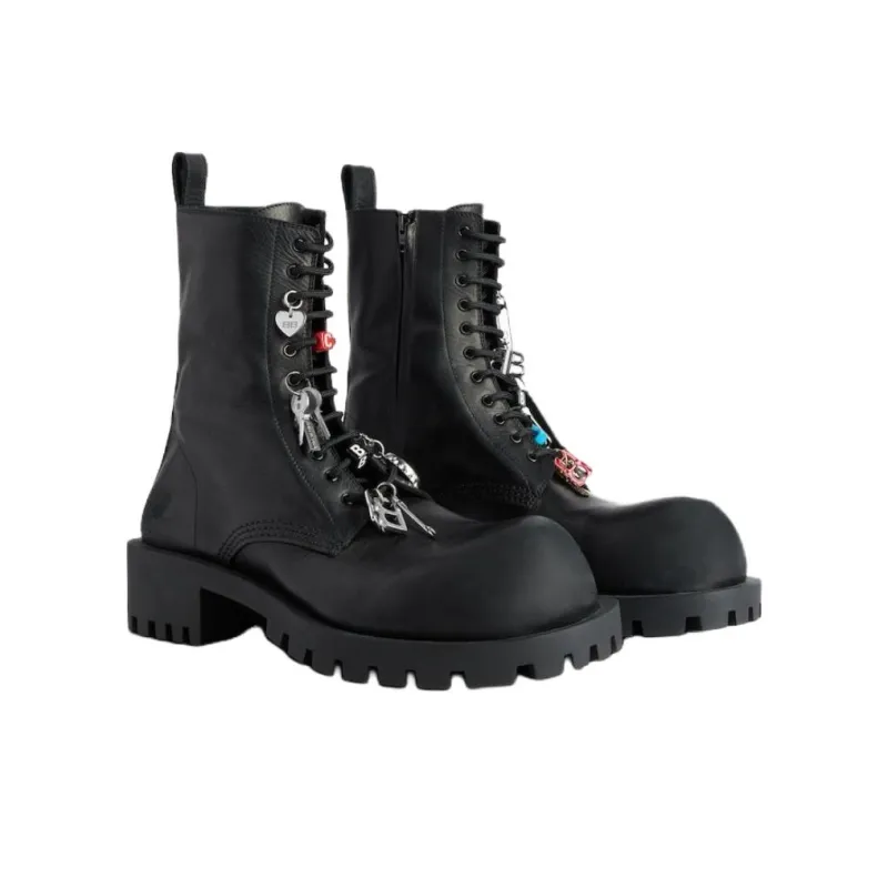 Balenciaga Hummer Ankle Boots 5cm Men's Black-2