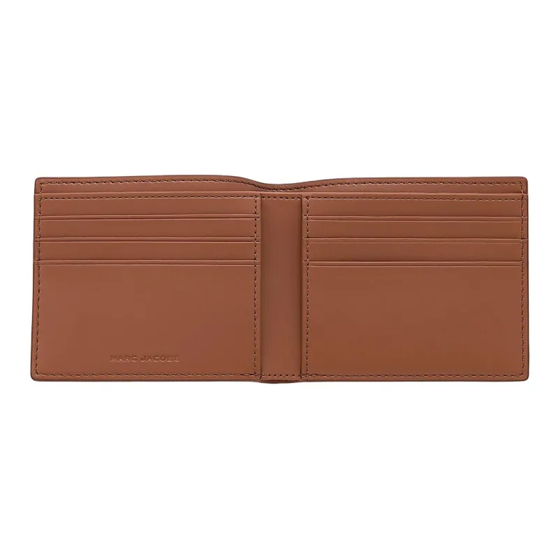 MARC JACOBS Full Grain Leather Wallet Unisex Brown-2