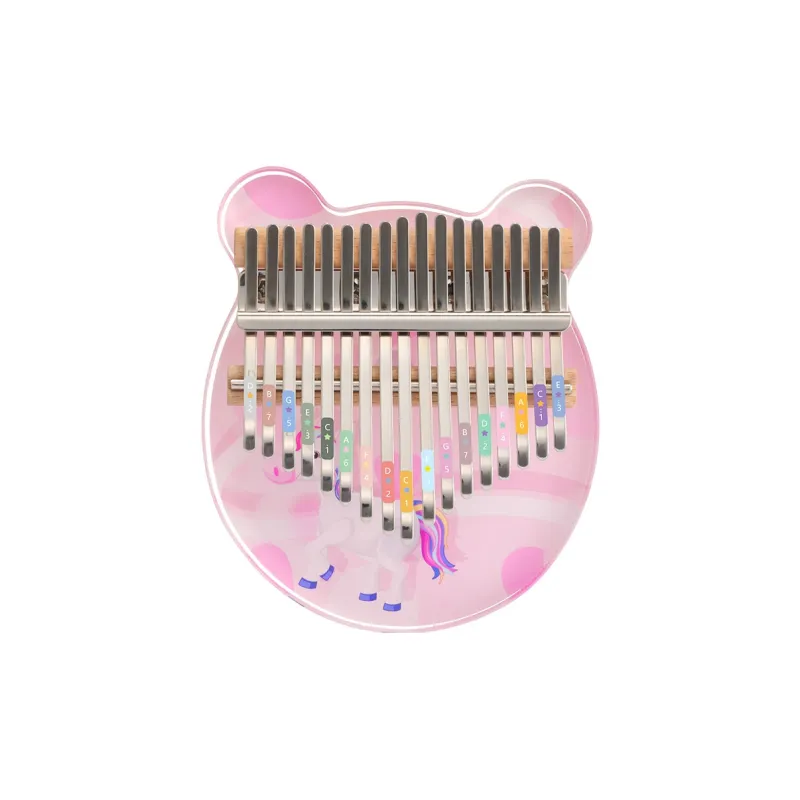 Hluru Huashu. Unicorn Kalimba 17 Tone/21 Tone, Acrylic Material, Panel Style Thumb Piano-0