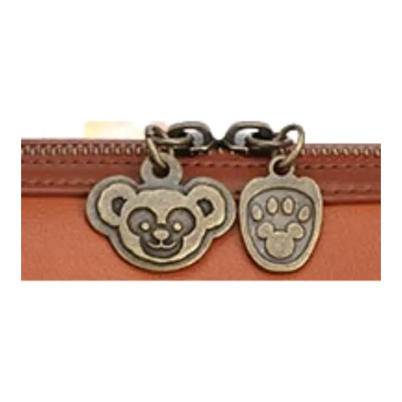 Disney Leather Boston Bag Travel Bag Unisex Brown-4