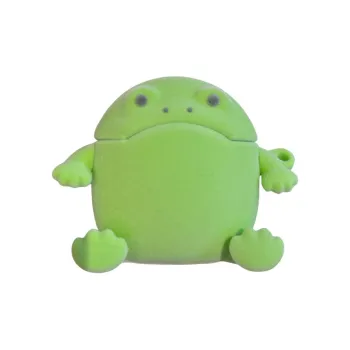 Baohuguang Compatibility Apple AirPods 3/1/2/Pro/Pro 2 Silicone Fashion Minimalist Style Flock Frog Headphone Cases