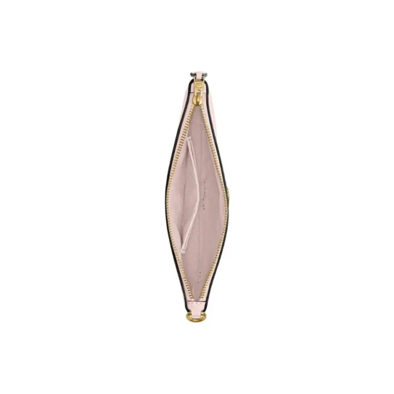 COACH Essential Polished Pebble Leather Wallet Trumpets Women's Blush Color-1