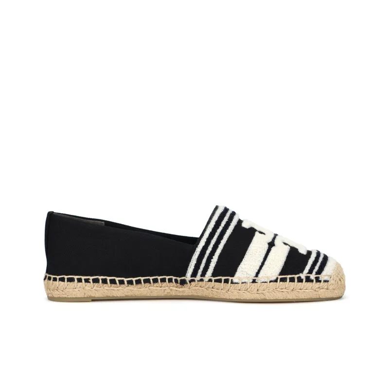 TORY BURCH Monogram Jacquard Striped Espadrilles-1