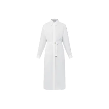LOUIS VUITTON Long Sleeved Dress Women's White