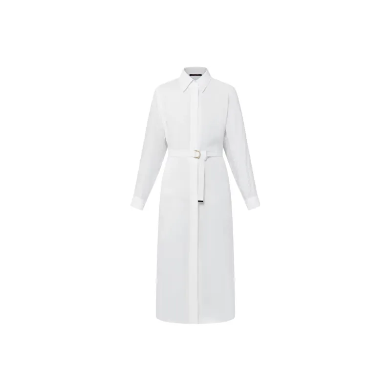 LOUIS VUITTON Long Sleeved Dress Women's White-0
