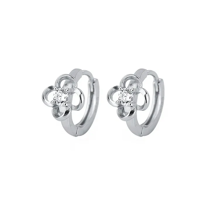 PHOENIXSILY 999 Fine Silver Stud Earrings Women's-0
