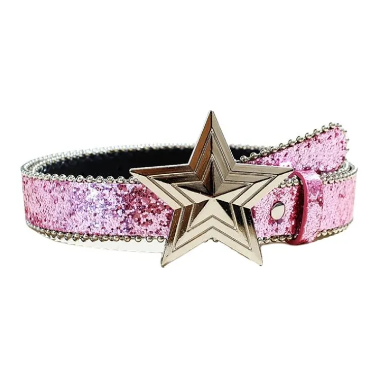 JEANSWEST PU Leather Belts Women's 2.8CM-5