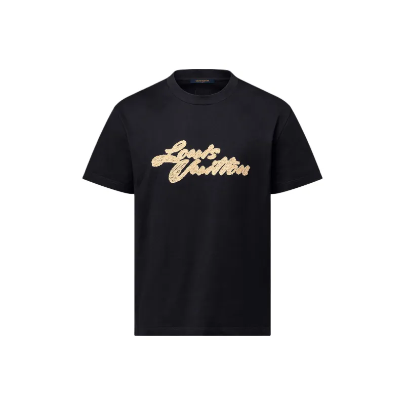 LOUIS VUITTON Embroidered Signature T Shirt-0