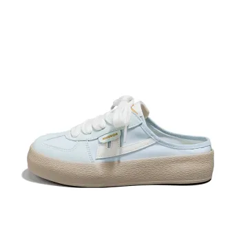 Warrior Low Top Canvas Shoes Women's Navy Blue/Beige