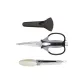 [Multifunction]Kitchen Shears+Magnetic Shear Case+Milk White Silicone Clips
