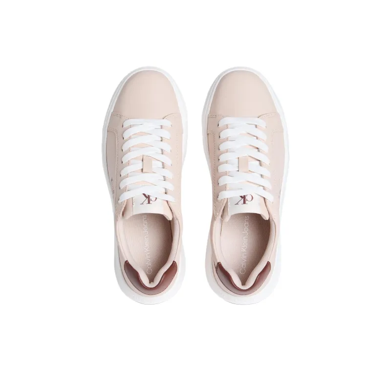 CKJ CALVIN KLEIN JEANS Low Top Skateboard Shoes Women's Pink-3