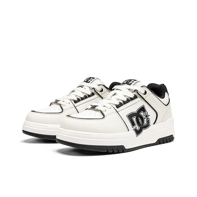 DC Shoes CAMPUS CAS Anti Slip Wear Resistant Low Top Brother's Skateboard Shoes Men's White-2