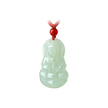 LAOMIAO Hetian Jade Pendants Pale Greenish White Jade Women's