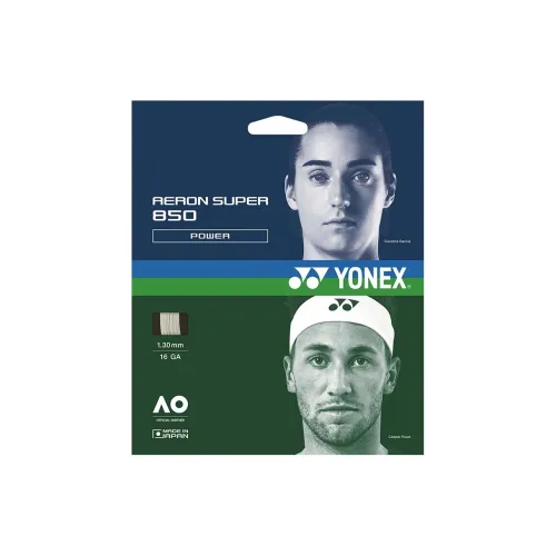 YONEX Tennis Racket Strings Polyester Unisex 12m*1.25mm Bright Orange Unisex 1.3mm*12m White
