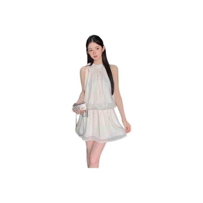 Mm Sleeveless Dresses Women's Apricot-0