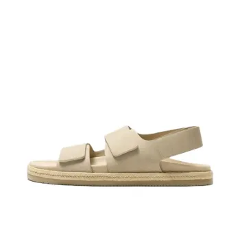 ZARA One Strap Sandals Men's Light Beige Yellow